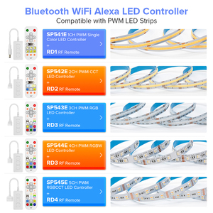 PWM Alexa Google Home BT 2,4 г пульт дистанционного управления FCOB DIM RGB CCT Wifi Rgbww Rgbw ключи RF светодиодный контроллер Диммер - Product Image 2