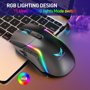7-8D ricarica Wireless competitivo Mini Mouse pollo Macro di programmazione di fabbrica diretta colorata RGB per Computer di destra di plastica - Product Image 5