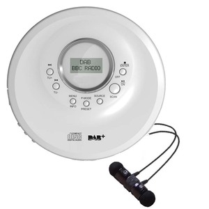 DAB-radio fm portátil, reproductor de CD, MP3, música, Audio, con auriculares - Product Image 6