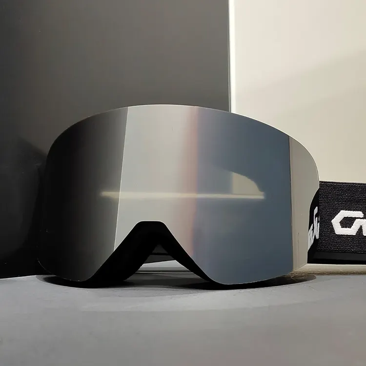 Yijia kacamata ski magnetik tanpa bingkai desainer optik kacamata ski kustom kacamata ski papan salju