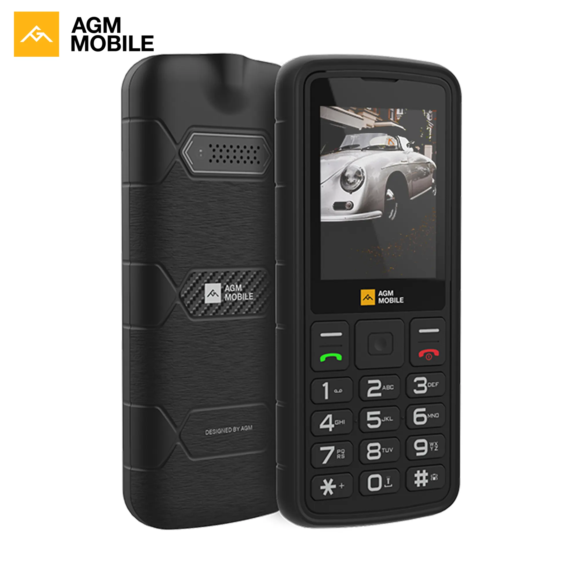 AGM M9 4G 48 + 128MB impermeable Ip68/Ip69K Teléfono resistente Teclado Teléfono móvil 4G Teléfonos con funciones resistentes