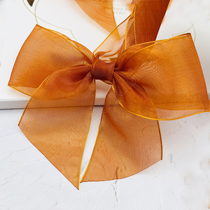 E-Magic Atacado Transparente Chiffon Ribbon Bow Com <span class=keywords><strong>Elastic</strong></span> Band Handmade Gift <span class=keywords><strong>Wrapping</strong></span> Ribbon para Artesanato Embrulho