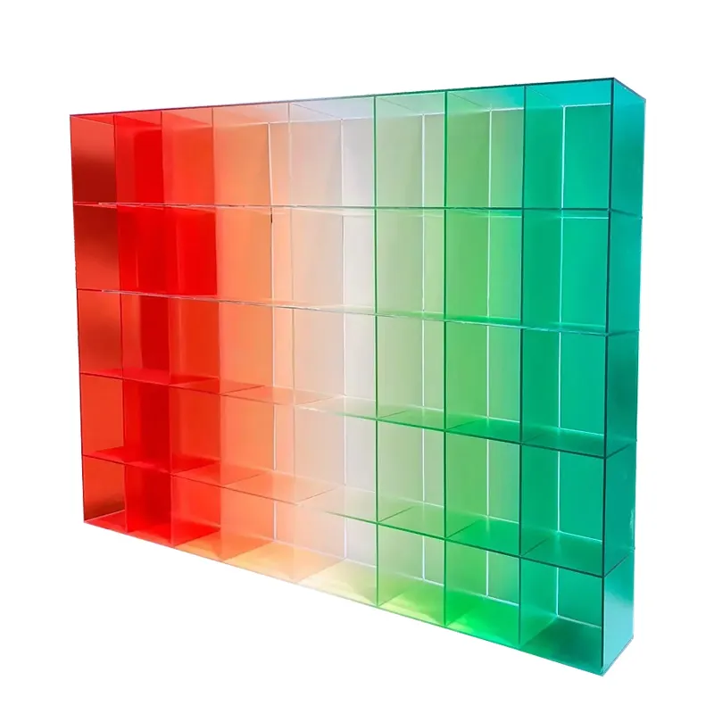 Rak display transparan kabinet display akrilik bingkai tampilan kustomisasi rak produk transparan pabrik grosir