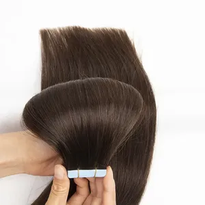 שיער בתולה גונית ישר הסיטונאי אחד תורם כפול צבע טבעי צבע ברזילאי גאון שיער חום שיער
