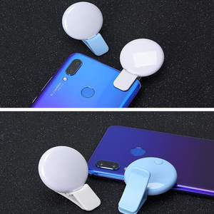 Mini Q LED Selfie halka ışık USB şarj edilebilir akıllı telefon için telefonda klip fotoğraf kamera Video kız ışık yapar - Product Image 6