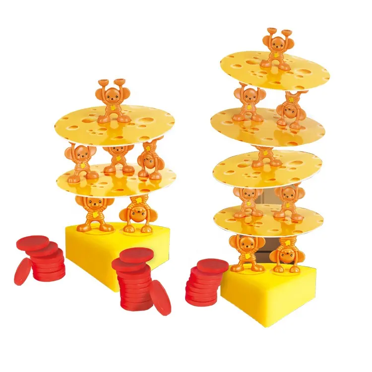 Intelligente Del Mouse formaggio pila gioco di bilanciamento giocattolo migliore regalo di natale scheda di famiglia giochi per i bambini