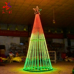 大きなクリスマスツリーカスタマイズされた屋外照明装飾4MクリスマスLedピクセルツリーモチーフライト - Product Image 6