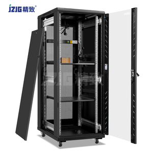 32u钢制电信机柜网络设备架，带玻璃门，用于服务器和数据中心库存 - Product Image 2