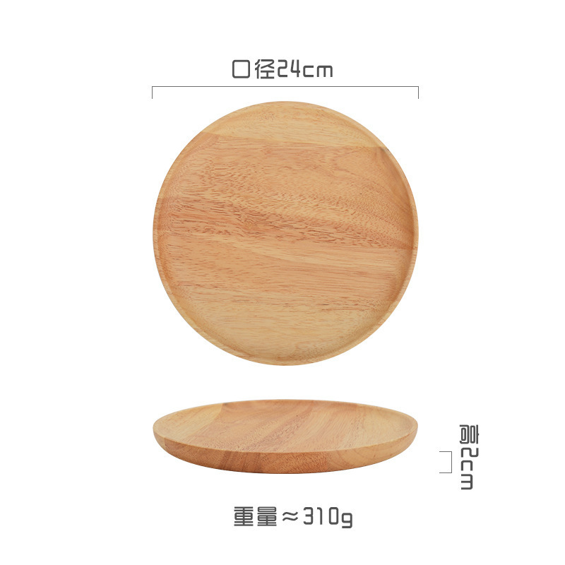 Palette ronde en chêne 24cm