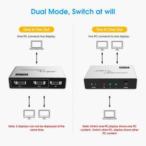 Conmutador OEM DP 2 en 1 salida un minuto dos 8K ultra claro 8K @ 60HZ HDMI 2,1 Conmutador 2 en 1 salida - Product Image 3