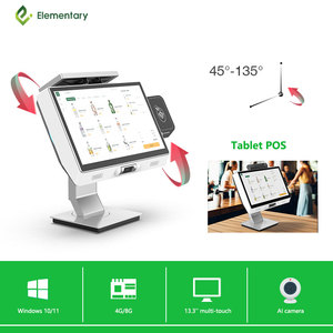13.3 Inch Android/ <strong>Windows</strong> <strong>10</strong>/ 11 Touch Dual Scale Screen Tablet Store Mobile POS System With <strong>Software</strong> Product Type Payment - Product Image 3