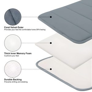 Memory Sponge Non-Skid Soft Absorbent 2 Piece Kitchen Mats Set Comfy Runner Rug Carpets for Kitchen - Product Image 2