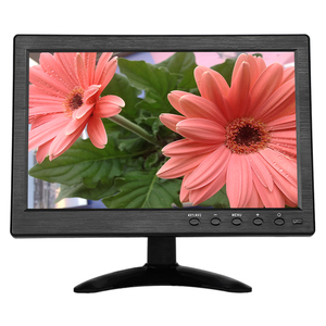 Monitor LED en Color de escritorio de tamaño pequeño de 10,1 pulgadas, pantalla ancha de 10 pulgadas, Monitor LED de ordenador con VGA HDMIed BNC USB AV Audio - Product Image 1