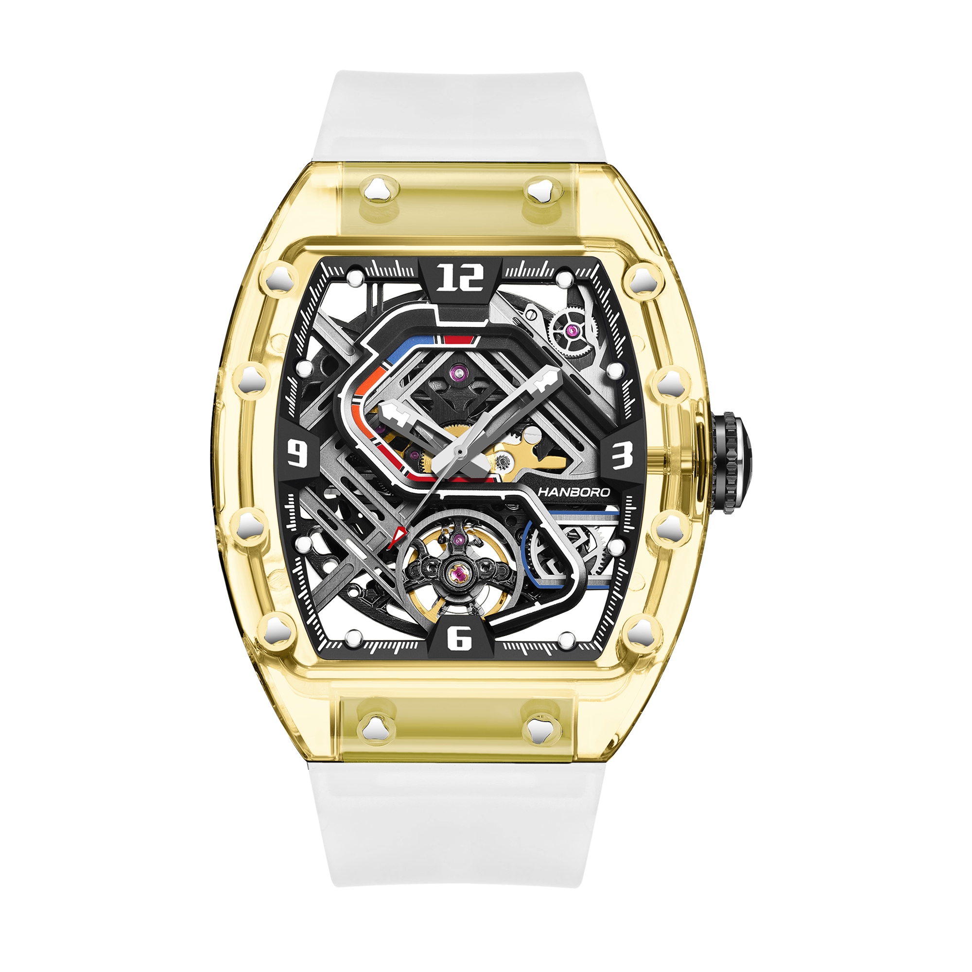 9039 yellow shell white Belt