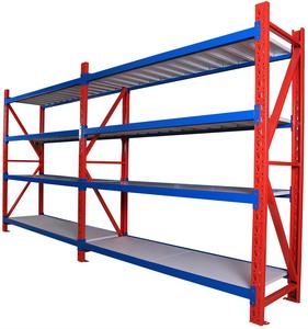 Sistema de estante de almacenamiento de acero ajustable de diseño industrial Estantería de palés de almacén alto con estanterías de remache y estantes apilables - Product Image 1