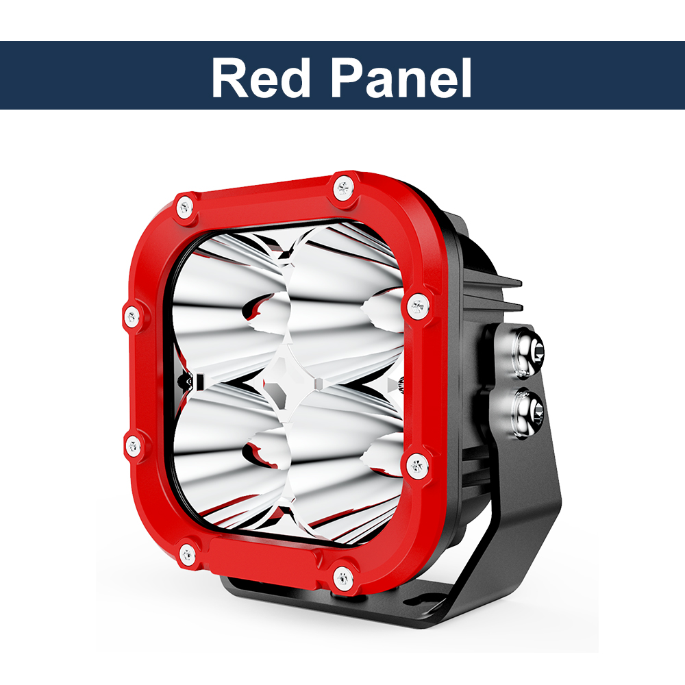 Luminaires blancs-Rouge