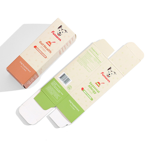 Özel 175g tek taraflı kaplamalı kağıt düz sokmak uç kutusu Pet besleyici ek paketleme karton kutu köpek veya kedi ürünleri için - Product Image 1