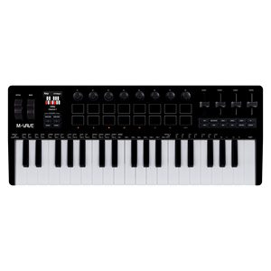 M-VAVE 37 Mini-Key USB MIDI клавиатура контроллер с интегрированием аккорд Режим масштабирования барабанные колодки секвенсор и арпеджиатор - Product Image 3