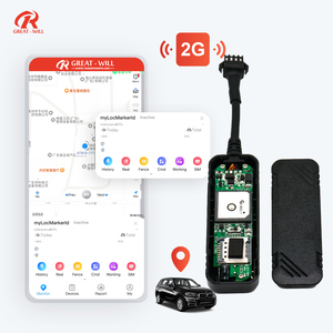 具有速度警告GPRS ACC检测WIFI精确定位2g有线和遥控功能的实时全球定位系统汽车跟踪器 - Product Image 1