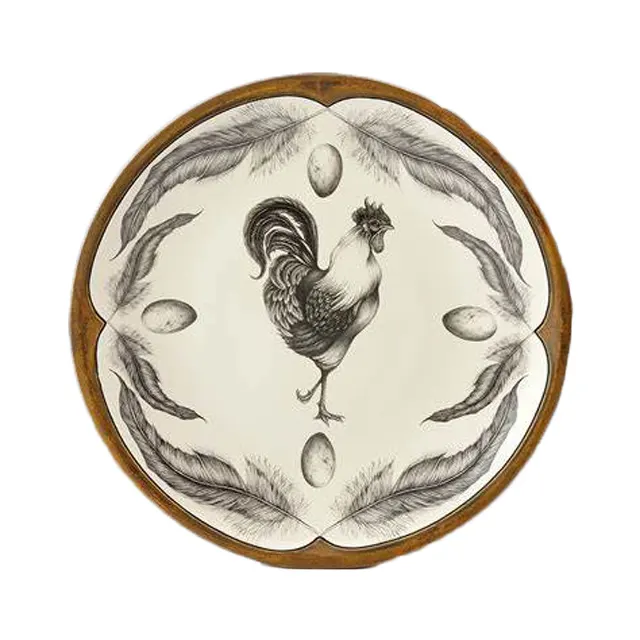 Ceramica Gallo Bella Grande Rotonda Piatto di Verdure Piatto