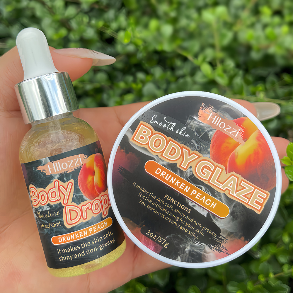 Aceite corporal con glaseado corporal de melocotón inmortal borracho