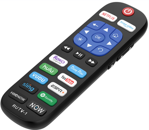 Tüm Roku TV markaları için yedek uzaktan kumanda [Hisense/TCL/Sharp/Insignia/ONN/Sanyo/LG/Hitachi/Element] 12 kısayol tuşu ile - Product Image 1