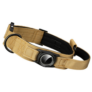 Neueste neue Hunde halsband mit Tracker Halter Abdeckung Nylon verstellbare Haustier Anti-Lost Hunde halsband für Airtag Tactical Hunde halsbänder - Product Image 2