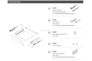 Hochleistungs-Stahl-Hochleistungs-Teleskops chu blade schieber Soft Close für Tandem-Box-System zum Essen von Metalls chienen mit glatter Verlängerung - Product Image 5