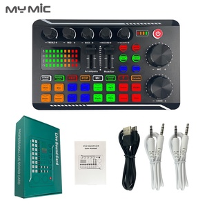 MY MIC X6-tarjeta de sonido usb externa para estudio profesional, mezclador de audio en vivo, entrada de micrófono para transmisión en directo