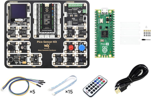 Aismartlink WAVESHARE 7 Items <strong>Sensor</strong> Kit, Compatible with <strong>Raspberry</strong> <strong>Pi</strong> Pico <strong>2</strong> Microcontroller Board ,Based on RP2350 Chip - Product Image 2