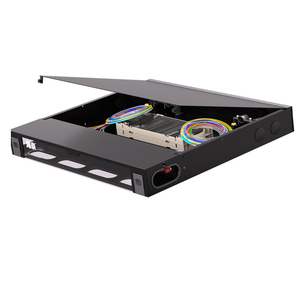 24-Port 24-Core Rack-Mounted 1U 19-Inch Optical Fiber Patch Panel with Dustproof <strong>FC</strong> <strong>Enclosure</strong> 24-port Fiber Optic Equipment