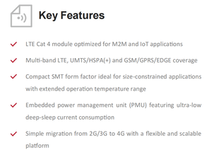 Quectel EG95-EX LTE Cat4 Pin2Pin-kompatible M95 BG95-Serie 150 Mbit/s DL Embedded PMU 1uA Power Off IoT Gateway-Lösung - Product Image 5