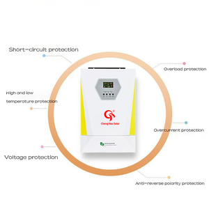 Inversor solar híbrido de alta frecuencia 3KW-11KW Uso doméstico y fuera de la red con controlador MPPT y máquina integrada de monitoreo remoto - Product Image 2
