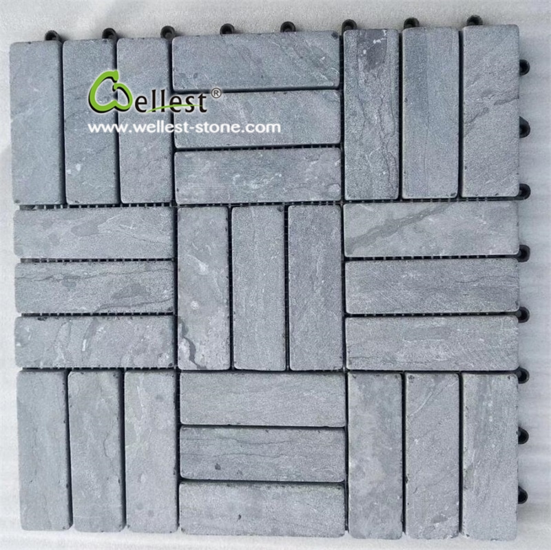 Motif chevrons gris