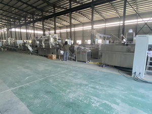 Alta efficienza piccola capacità buona operazione farina fritta mimi chips 65 tipo snack friggitrice elettrica linea di produzione