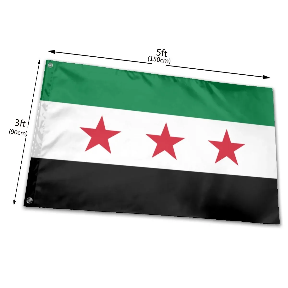Long Lastaing-Bandera deportiva promocional, bandera personalizada de nailon para todos los países de la República Árabe