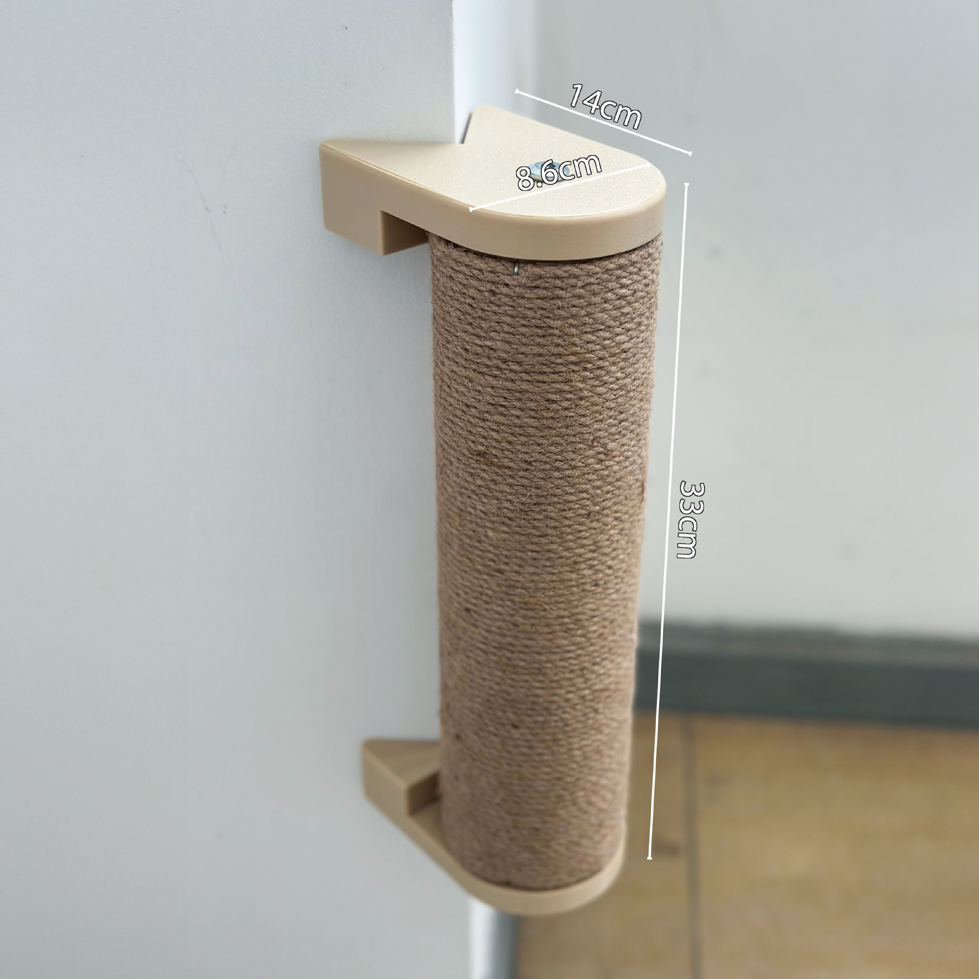 Cuerda de Yute Beige, 30 cm, Esquina Exterior