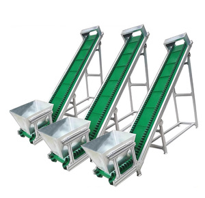 Transportador exprés pequeño para ladrillos de fertilizante de grano Carga y descarga conveniente Elevación y movimiento - Product Image 1