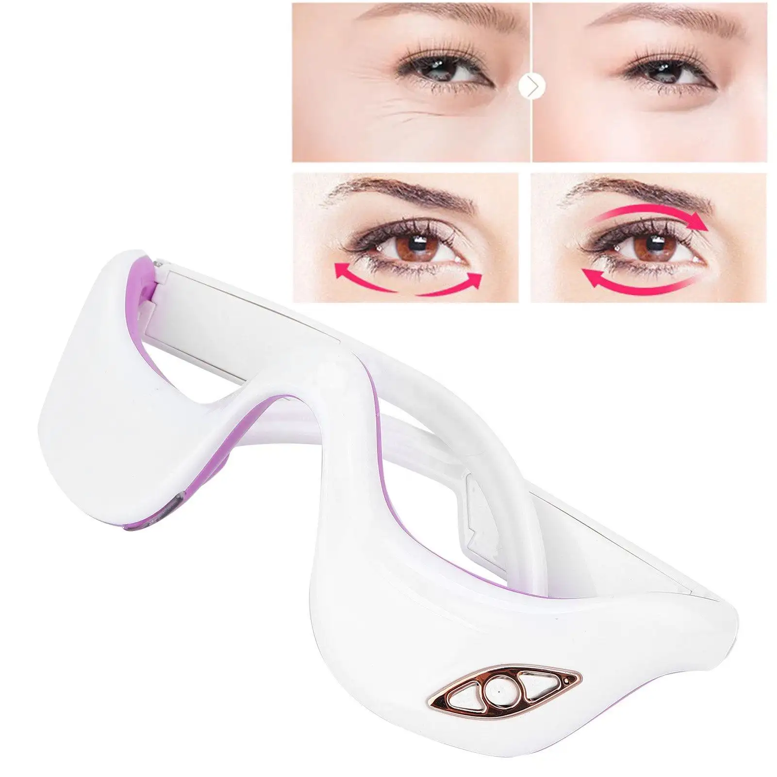 2023 новый продукт 4D аппарат для массажа глаз с нагреванием воздуха, вибрацией, против морщин, беспроводной расслабляющий массаж глаз