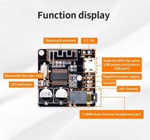 Amplificador de sonido de Audio para coche, módulo de sonido automotriz, placa de altavoz, kit electrónico de bricolaje, Bluetooth, 5,0 - Product Image 5