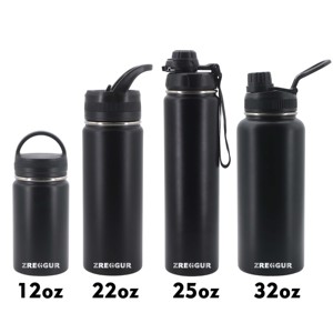 Biểu tượng tùy chỉnh 1L tường thép không gỉ cách nhiệt chân không <span class=keywords><strong>Flask</strong></span> 12oz 22oz 32oz sơn tĩnh điện thể thao chai nước - Product Image 4