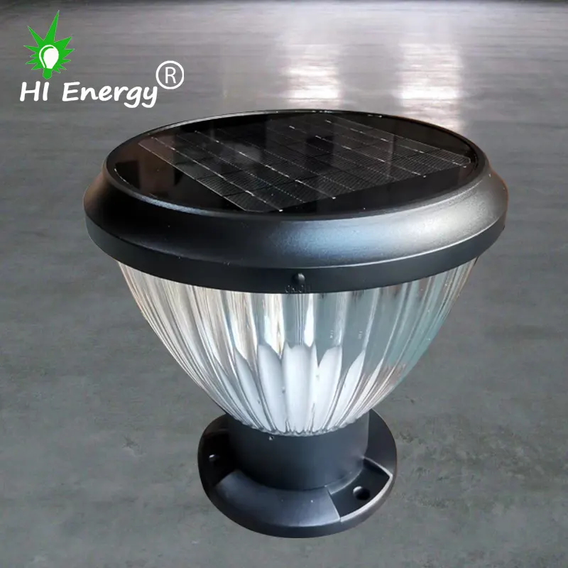 Hienergia solar postagem de luz, portão de jardim, lâmpada solar, para áreas externas, à prova d' água, entrada, iluminação para pilar