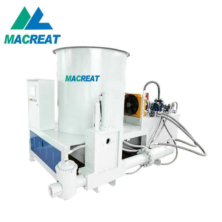 Macreat Hydraulic wood chips sawdust crop straws solid fuel briquette briquetting presses machine for heating energy