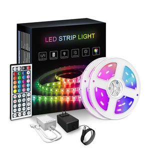HRSYTファクトリー12V50ft 15M 5050 RGB音楽同期色変更リモートアプリコントロール柔軟なスマートLEDストリップライト - Product Image 1