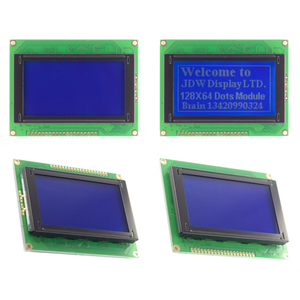 Gráficos COB LCM 12864 Módulo 128*64 puntos matriz de puntos STN letras blancas sobre fondo azul Módulo LCD interfaz paralela mono - Product Image 2