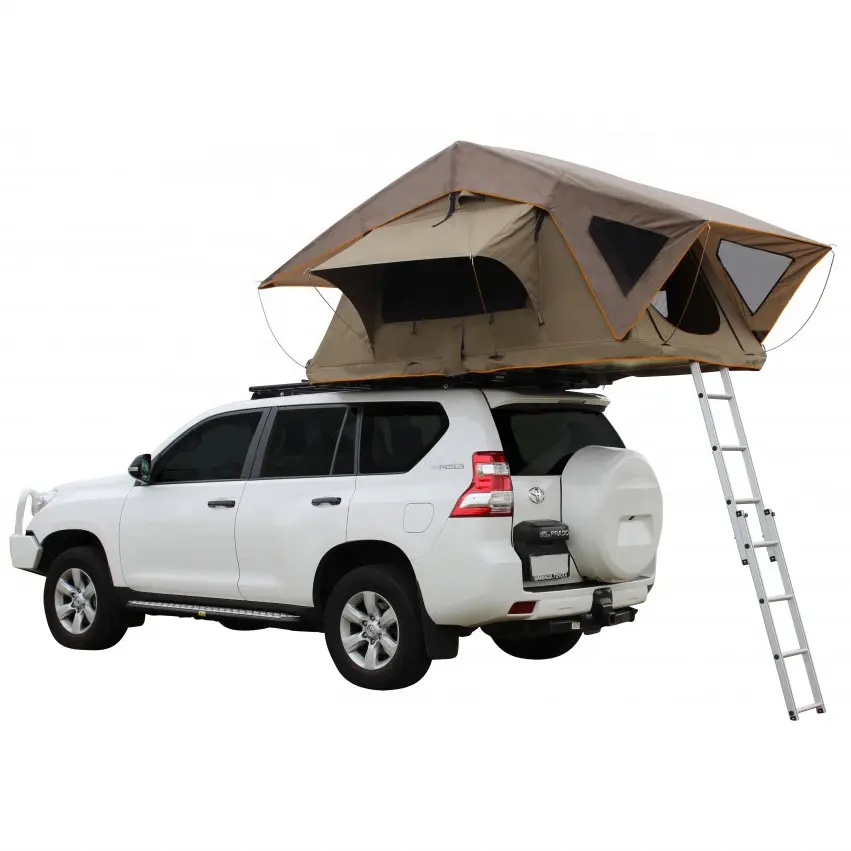 Палатка на крышу автомобиля 4 х4, аксессуары для полноприводного автомобиля, палатка бежевого цвета для отдыха на открытом воздухе