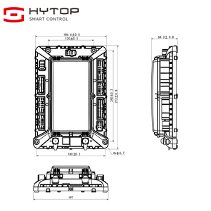 HYTOP Digital CAN Controller Codesys Programmier bares Power Management Modul mit Relais Sicherungen Ports DOH/DOL/PWM H-Bridge Control