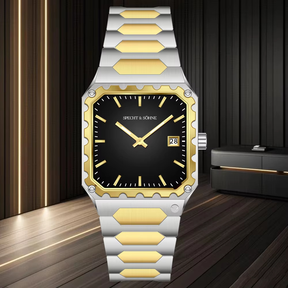 Silver Gold Black