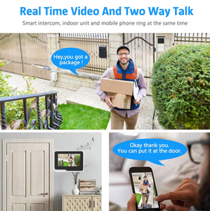 2-Wire 7Inch <strong>Touch</strong> Panel Tuya Smart Life App Control Latest Model No <strong>Button</strong> Screen Smartphone Video <strong>Intercom</strong> <strong>System</strong> for Villa - Product Image 3