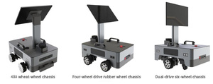 Multifunktion ale 4WD-Auto-Kits Rad Python Mobile Robot Rekon figur ierbare Metallkörper-Servomotor Roboter-Chassis-Robotik-Kits